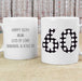 Personalised 60th Birthday Mug - Monotone