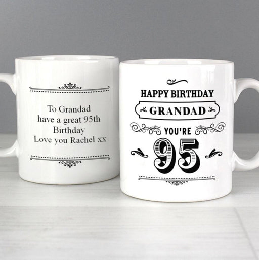 Personalised 95th Birthday Vintage Mug