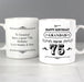 Personalised 75th Birthday Vintage Mug
