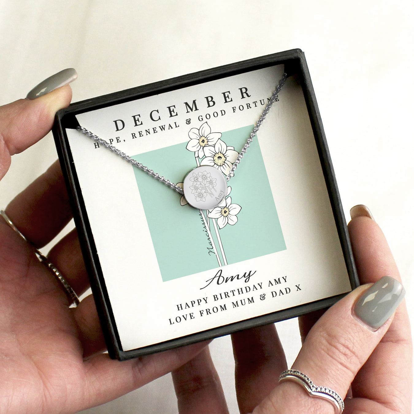 Birth Flower Necklaces