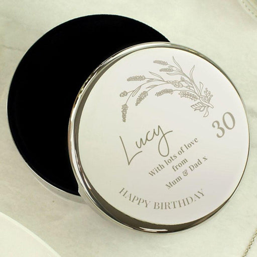 Personalised 30th Birthday Trinket Box - Any Message