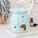 Christmas Iridescent Blue Snowflake Oil Burner & Wax Melt Warmer