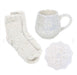 Iridescent Snowflake Mug, Coaster and Socks Christmas Gift Set