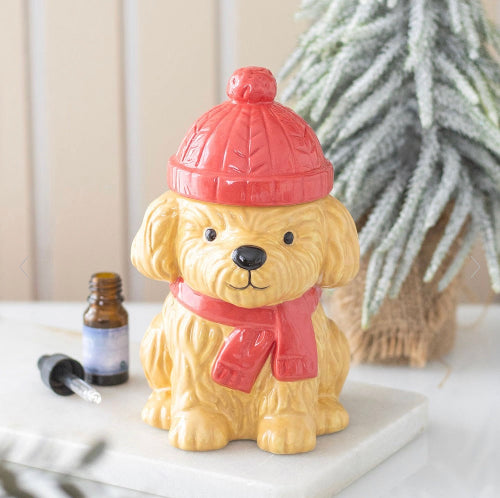 Christmas Winter Puppy Oil Burner - Home Fragrance