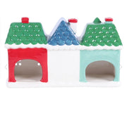 Christmas Village Street Tealight and Incense Cone Holder