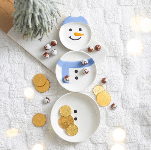 Set of 3 Christmas Winter Snowmen Stacking Bowls