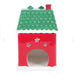 Red Christmas House Oil Burner - Christmas Village