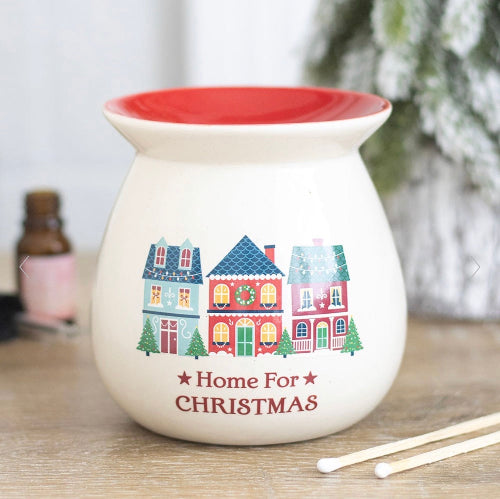 Home for Christmas Oil Burner & Wax Melt Warmer - Christmas Village