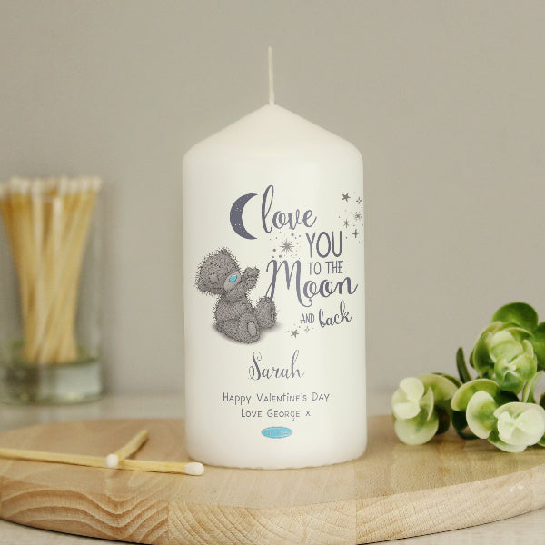 Me to You Love You to the Moon & Back Valentines Candle