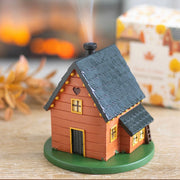 Autumn Brown House Incense Cone Burner