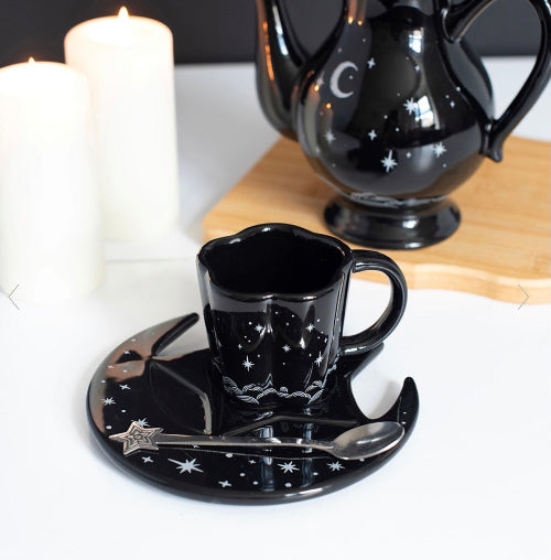 Celestial Sky Espresso Cup, Saucer and Spoon Set