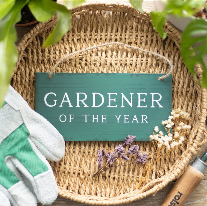 Gardener of the Year Hanging Sign