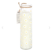 White Daisy Tube Candle