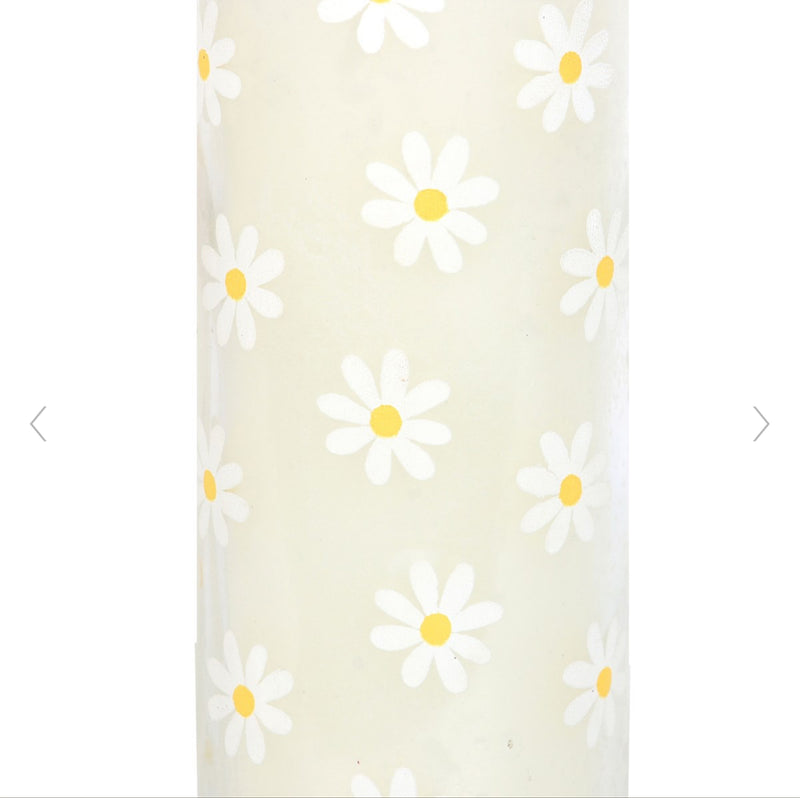 White Daisy Tube Candle