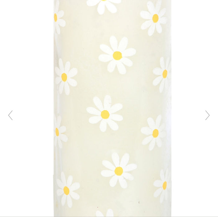 White Daisy Tube Candle