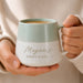 Personalised Handmade Green Speckled Ceramic Mug - Any Message