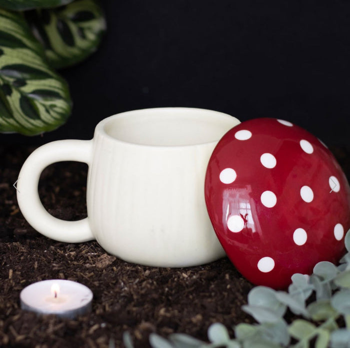 Mushroom Shaped Mug With Lid