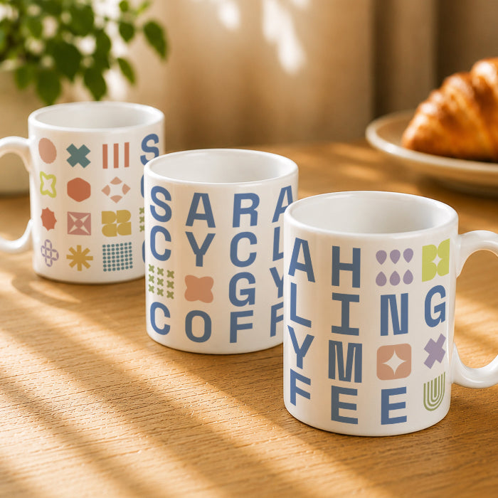 Personalised Hobbies Mug For Her & Him