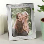 Personalised Mummy & Me Silver Photo Frame - 5x7
