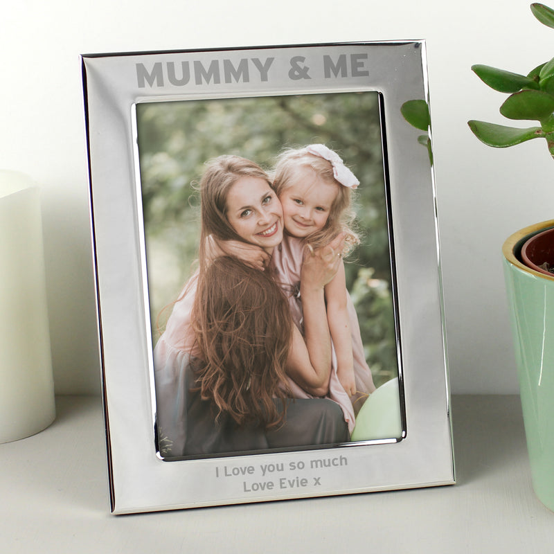 Personalised Mummy & Me Silver Photo Frame - 5x7