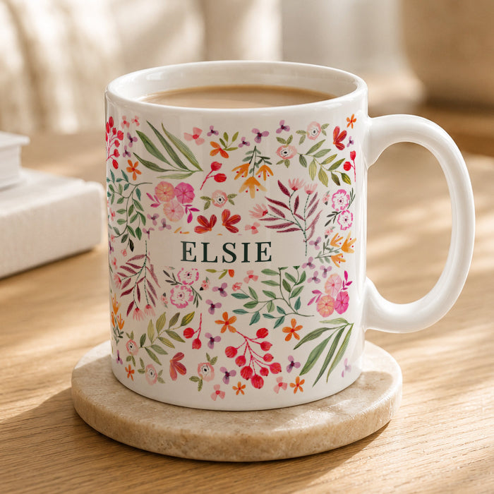 Personalised Floral Pattern Mug For Her