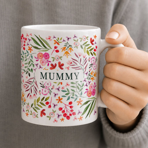 Personalised Floral Pattern Mug For Her