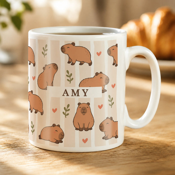 Personalised Capybara Mug For Her