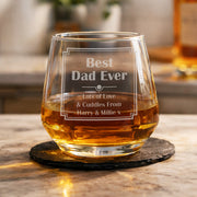 Personalised Birthday Tumbler Glass - Any Message - Gift Boxed