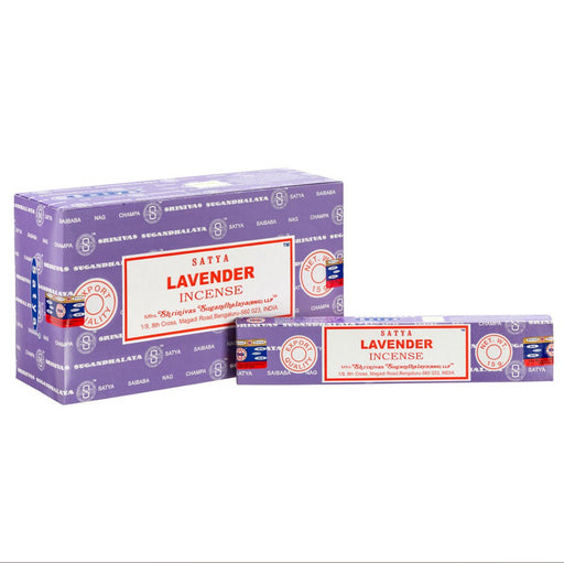 12 Packs of Lavender Incense Sticks by Satya