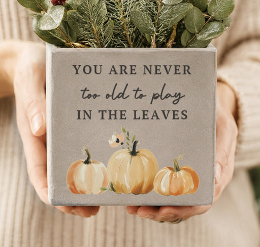 Autumn Pumpkin Plant Pot - Personalised