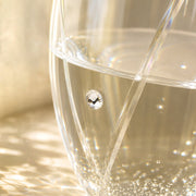 Personalised Anniversary Champagne Glass Flutes with Crystal Elements