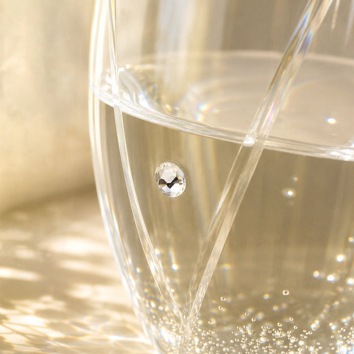 Personalised Anniversary Champagne Glass Flutes with Crystal Elements