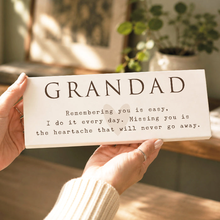 Personalised Grandad Memorial Ornament - Any Message