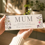 Personalised Wild Flowers Design Mum Ornament - Any Message
