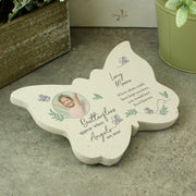 Personalised Butterflies Appear Photo Upload Memorial Butterfly Grave Ornament 