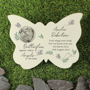 Personalised Butterflies Appear Photo Upload Memorial Butterfly Grave Ornament 
