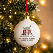 First Christmas in New Home Bauble - Water Colour House