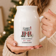 First Christmas in New Home Ceramic Jug Vase - Water Colour House