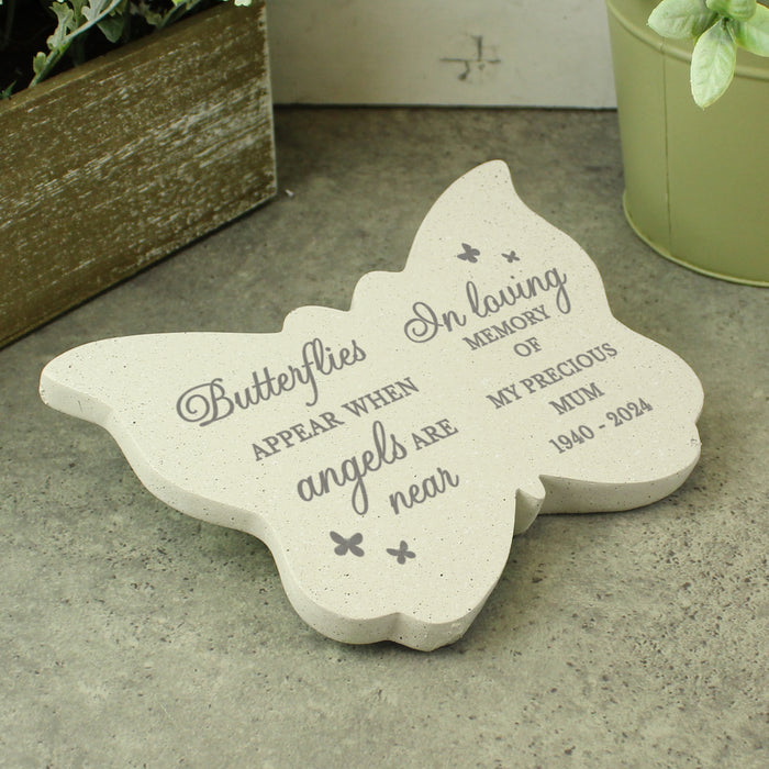Personalised Butterflies Appear Memorial Butterfly Grave Ornament