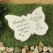 Personalised Butterflies Appear Memorial Butterfly Grave Ornament