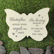 Personalised Butterflies Appear Memorial Butterfly Grave Ornament