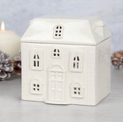 White Ceramic House Oil & Wax Melt Burner