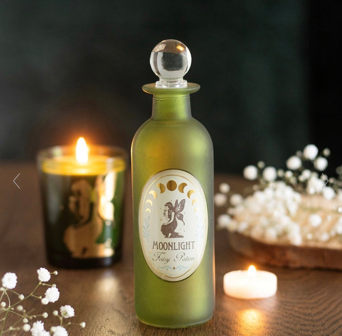 Moonlight Fairy Decorative Glass Potion Bottle - Gift For Her