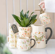 Fairy Wing Ceramic Flower Jug Vase - Gift For Her
