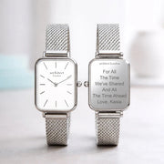 Engraved Ladies Architēct Lille Watch - Cloud Silver
