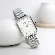 Engraved Ladies Architēct Lille Watch - Cloud Silver