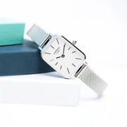 Engraved Ladies Architēct Lille Watch - Cloud Silver