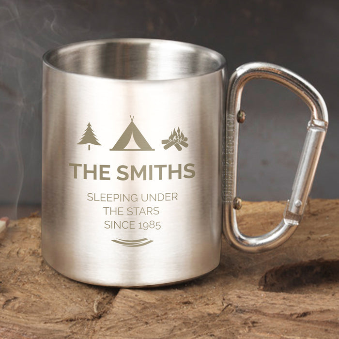 Personalised Wilderness Wanderer Carabiner Mug