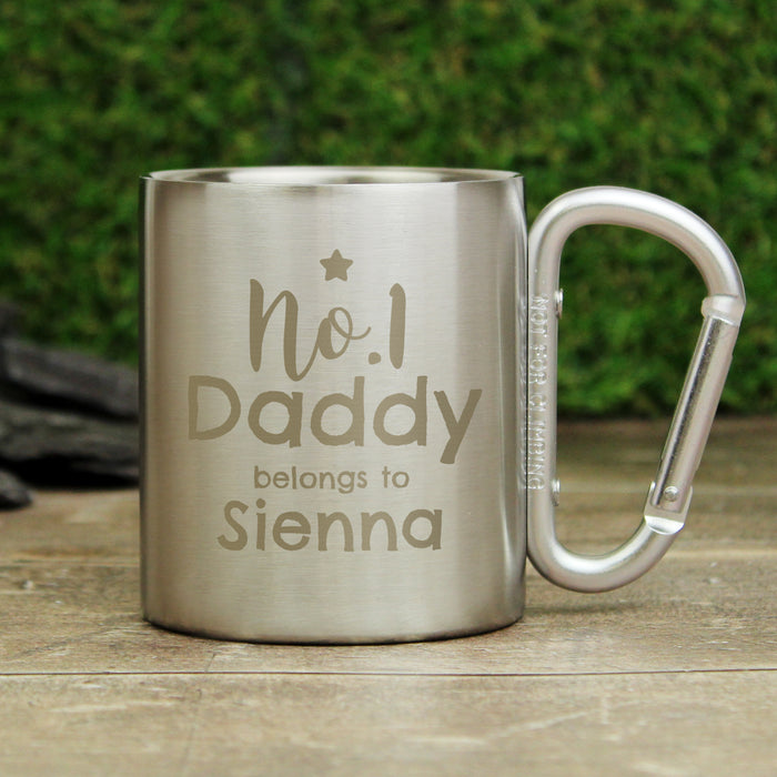 Personalised No.1 Daddy Carabiner Mug