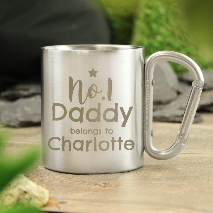 Personalised No.1 Daddy Carabiner Mug
